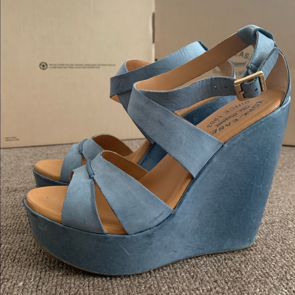 Kork-Ease gracen blue wedge